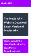 How themovieapk.com looks like on a mobile device such as an iPhone.