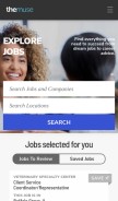 How themuse.com looks like on a mobile device such as an iPhone.