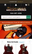 How themusiczoo.com looks like on a mobile device such as an iPhone.