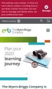 How themyersbriggs.com looks like on a mobile device such as an iPhone.