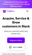 How thena.ai looks like on a mobile device such as an iPhone.