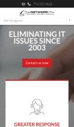 How thenetworkpro.net looks like on a mobile device such as an iPhone.