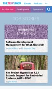 How thenewstack.io looks like on a mobile device such as an iPhone.