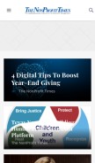 How thenonprofittimes.com looks like on a mobile device such as an iPhone.