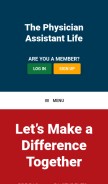 How thepalife.com looks like on a mobile device such as an iPhone.