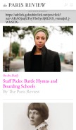 How theparisreview.org looks like on a mobile device such as an iPhone.