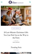 How thepennyhoarder.com looks like on a mobile device such as an iPhone.