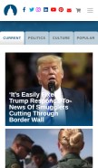 How thepoliticalinsider.com looks like on a mobile device such as an iPhone.