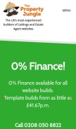 How thepropertyjungle.com looks like on a mobile device such as an iPhone.
