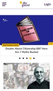 How thequint.com looks like on a mobile device such as an iPhone.