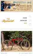 How theradavist.com looks like on a mobile device such as an iPhone.