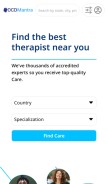 How therapist.ocdmantra.com looks like on a mobile device such as an iPhone.