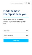How therapists.therapymantra.co looks like on a mobile device such as an iPhone.