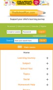How theschoolrun.com looks like on a mobile device such as an iPhone.