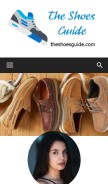 How theshoesguide.com looks like on a mobile device such as an iPhone.
