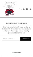 How thesolebroker.com looks like on a mobile device such as an iPhone.