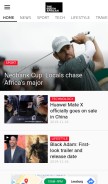 How thesouthafrican.com looks like on a mobile device such as an iPhone.