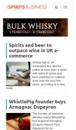 How thespiritsbusiness.com looks like on a mobile device such as an iPhone.