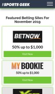 How thesportsgeek.com looks like on a mobile device such as an iPhone.