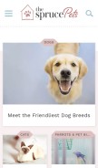 How thesprucepets.com looks like on a mobile device such as an iPhone.