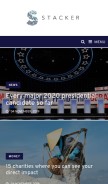 How thestacker.com looks like on a mobile device such as an iPhone.