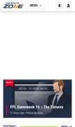 How thestatszone.com looks like on a mobile device such as an iPhone.