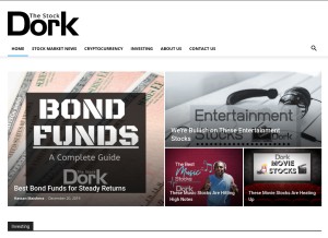 How thestockdork.com looks like on a tablet such as an iPad.