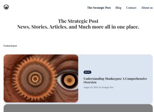 How thestrategicpost.com looks like on a tablet such as an iPad.