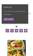 How thesugarfreediva.com looks like on a mobile device such as an iPhone.