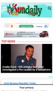 How thesundaily.my looks like on a mobile device such as an iPhone.