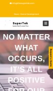 How thesupertek.com looks like on a mobile device such as an iPhone.