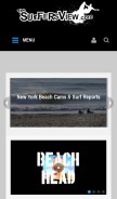 How thesurfersview.com looks like on a mobile device such as an iPhone.