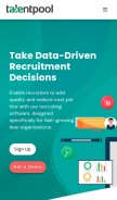 How thetalentpool.co.in looks like on a mobile device such as an iPhone.