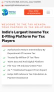 How thetaxheaven.com looks like on a mobile device such as an iPhone.