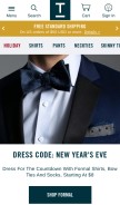 How thetiebar.com looks like on a mobile device such as an iPhone.