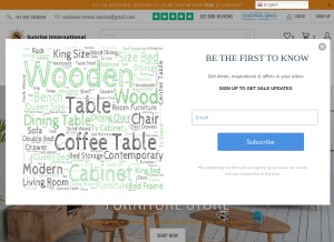 How thetimberguy.com looks like on a tablet such as an iPad.