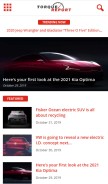 How thetorquereport.com looks like on a mobile device such as an iPhone.