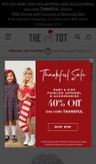How thetot.com looks like on a mobile device such as an iPhone.