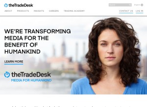 How thetradedesk.com looks like on a tablet such as an iPad.