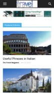 How thetravelmagazine.net looks like on a mobile device such as an iPhone.