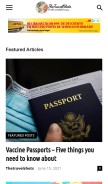 How thetravelshots.com looks like on a mobile device such as an iPhone.