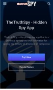 How thetruthspy.com looks like on a mobile device such as an iPhone.
