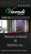 How thevivendi.com looks like on a mobile device such as an iPhone.