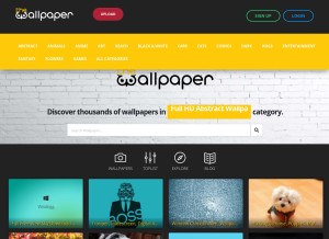 How thewallpaper.co looks like on a tablet such as an iPad.