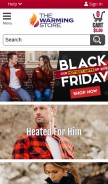 How thewarmingstore.com looks like on a mobile device such as an iPhone.