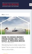 How thewaystowealth.com looks like on a mobile device such as an iPhone.
