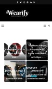 How thewearify.com looks like on a mobile device such as an iPhone.