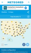 How theweather.com looks like on a mobile device such as an iPhone.
