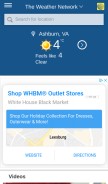 How theweathernetwork.com looks like on a mobile device such as an iPhone.