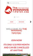 How thewinningtipster.com looks like on a mobile device such as an iPhone.